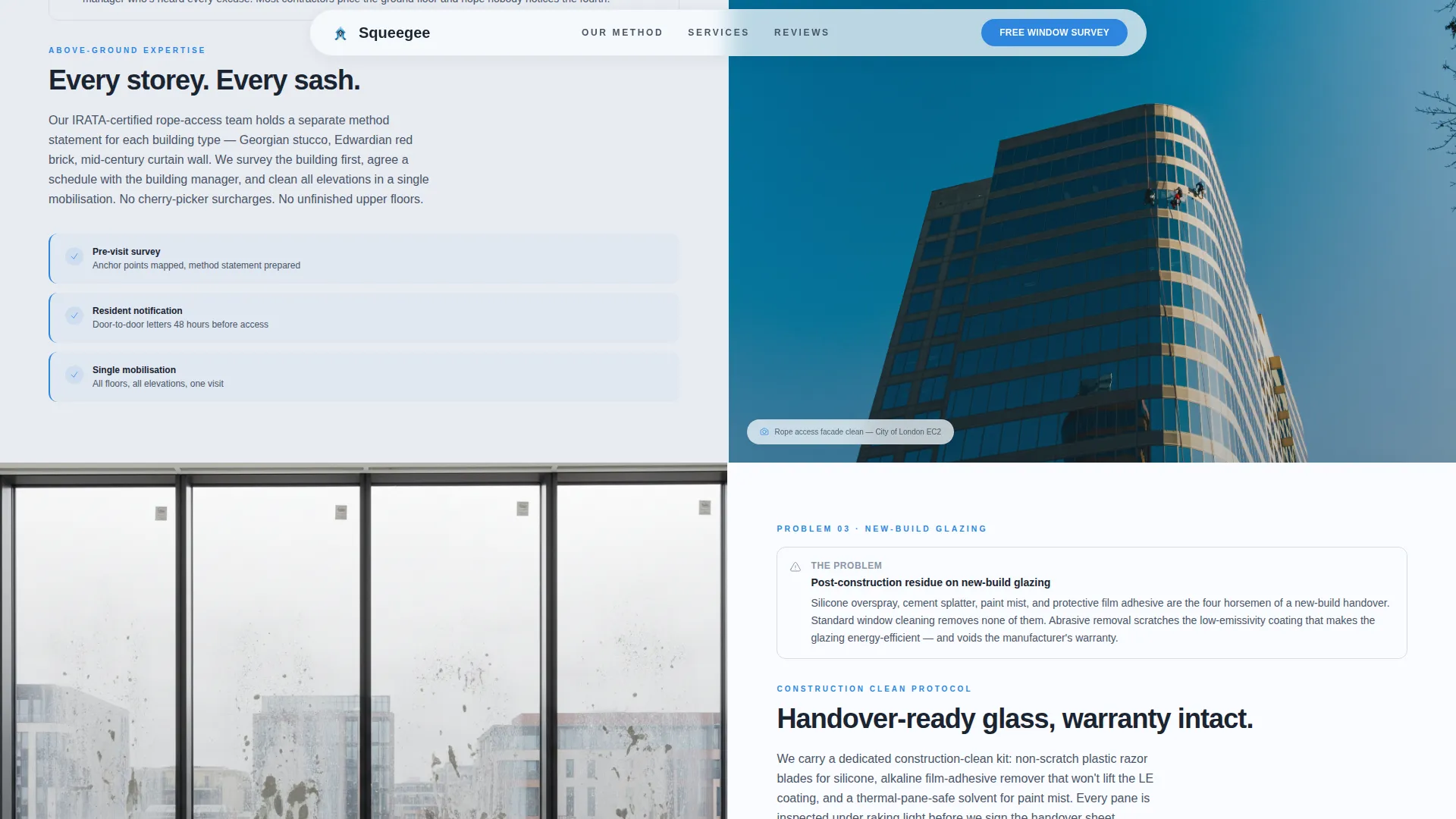 Spotless Windowcleaning | Free Website Template | Rocket