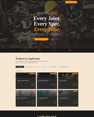 Component & Equipment Manufacturing Directory Website Template