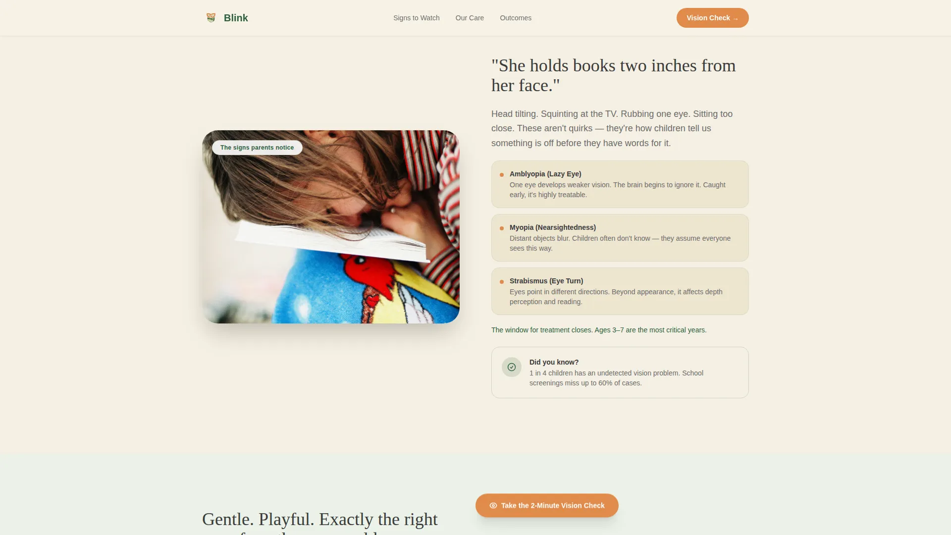 Eye Care & Optometry Booking Website Template