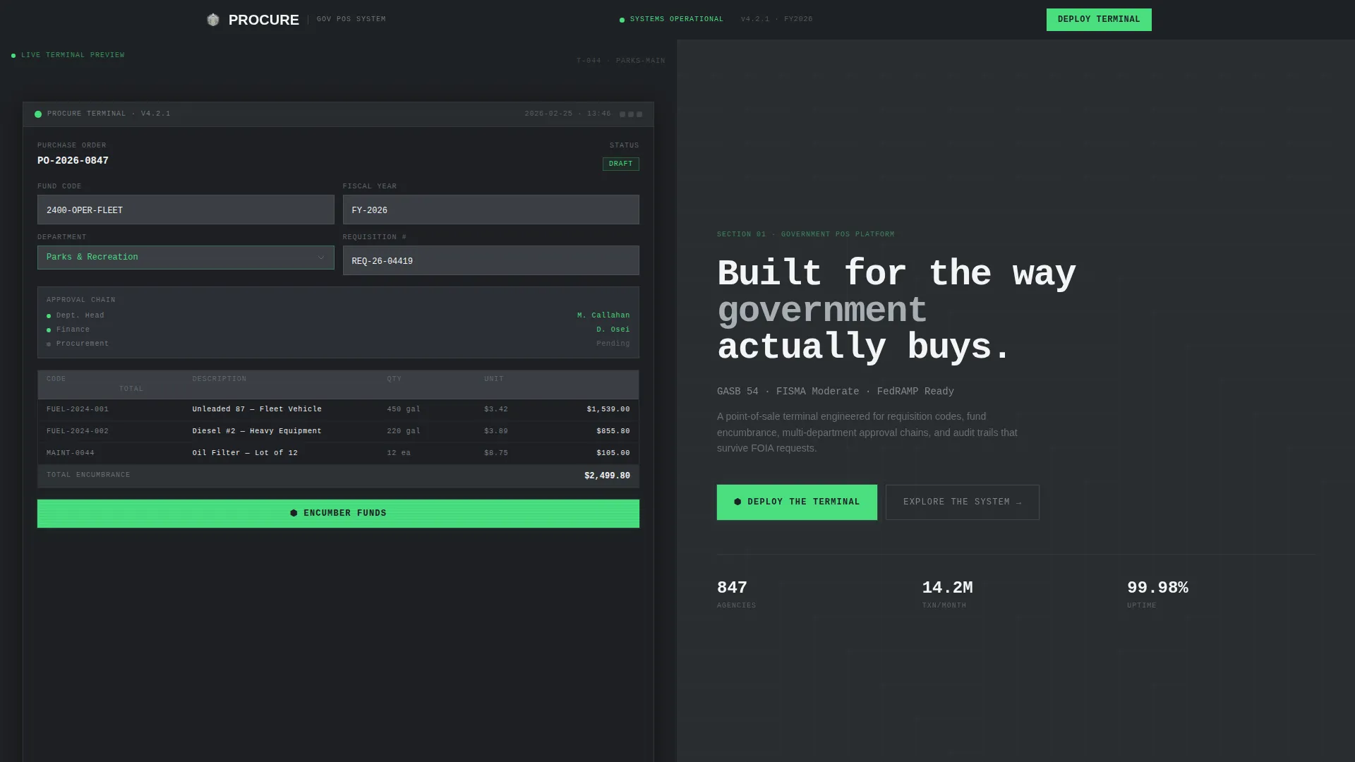 Government Software & SaaS Reviews Website Template