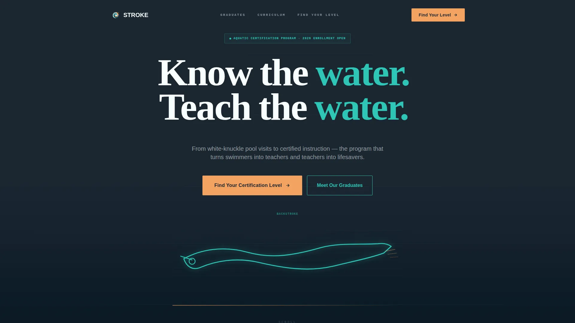 Swimming Fitness Professional Website Template