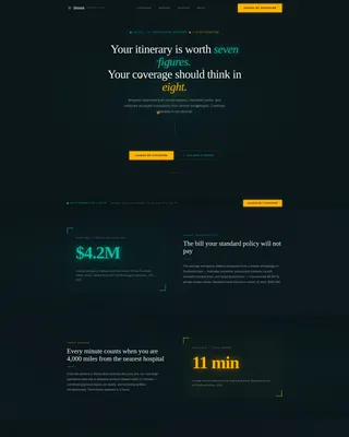 High Net Worth Individual Insurance Booking Website Template