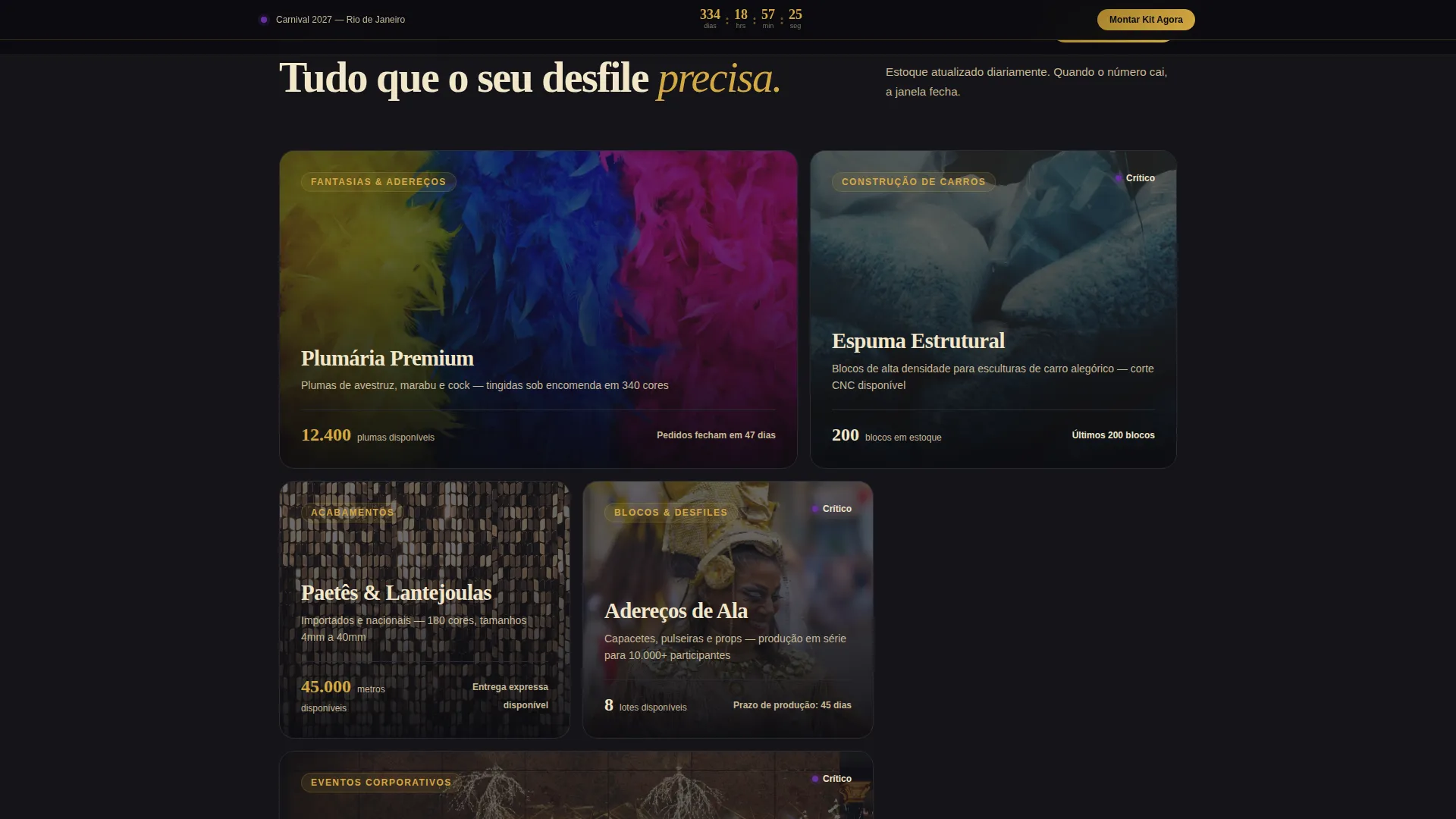Carnival (Brazil) Business Professional Website Template