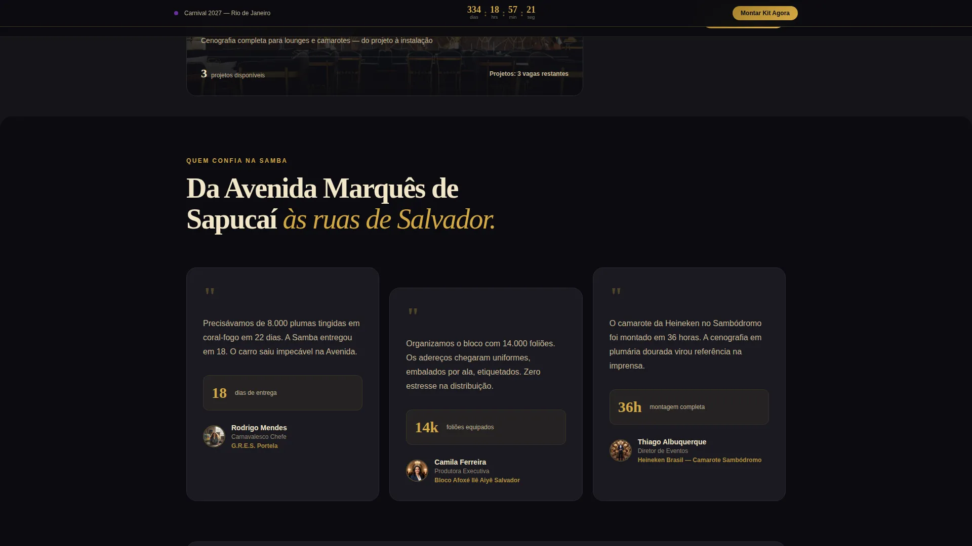 Carnival (Brazil) Business Professional Website Template