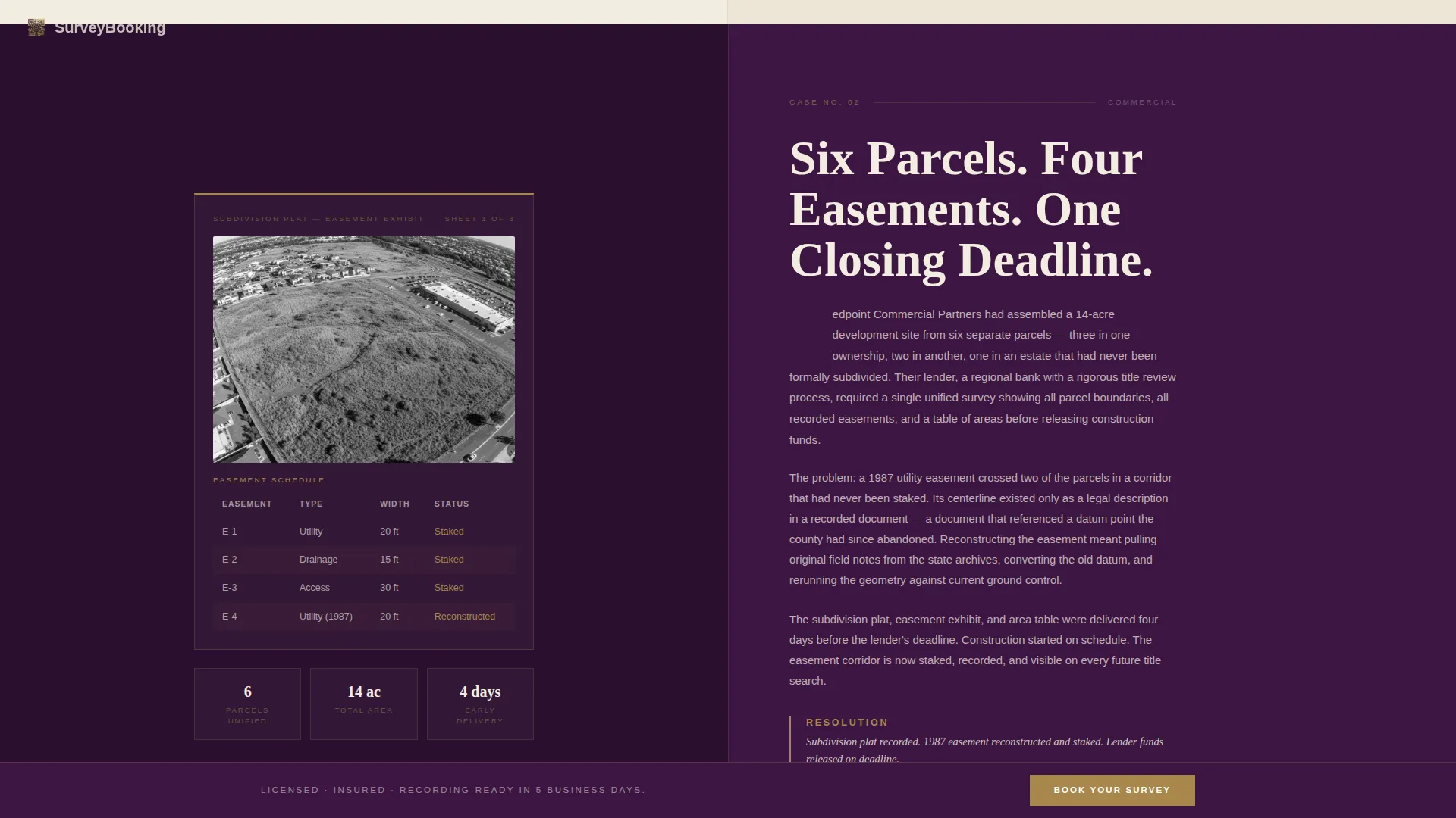 Surveyor Booking Website Template