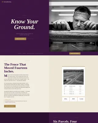 Surveyor Booking Website Template