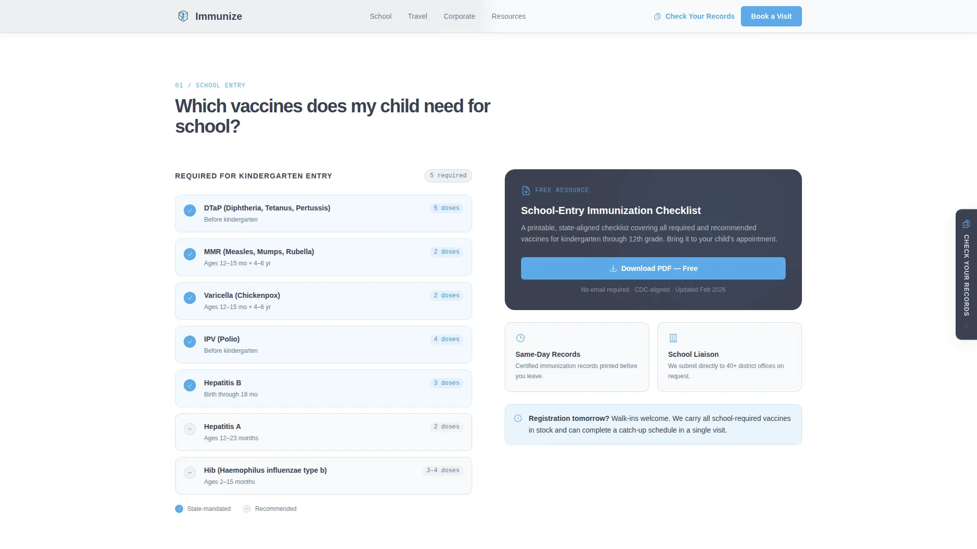 Public Health Department FAQ Website Template