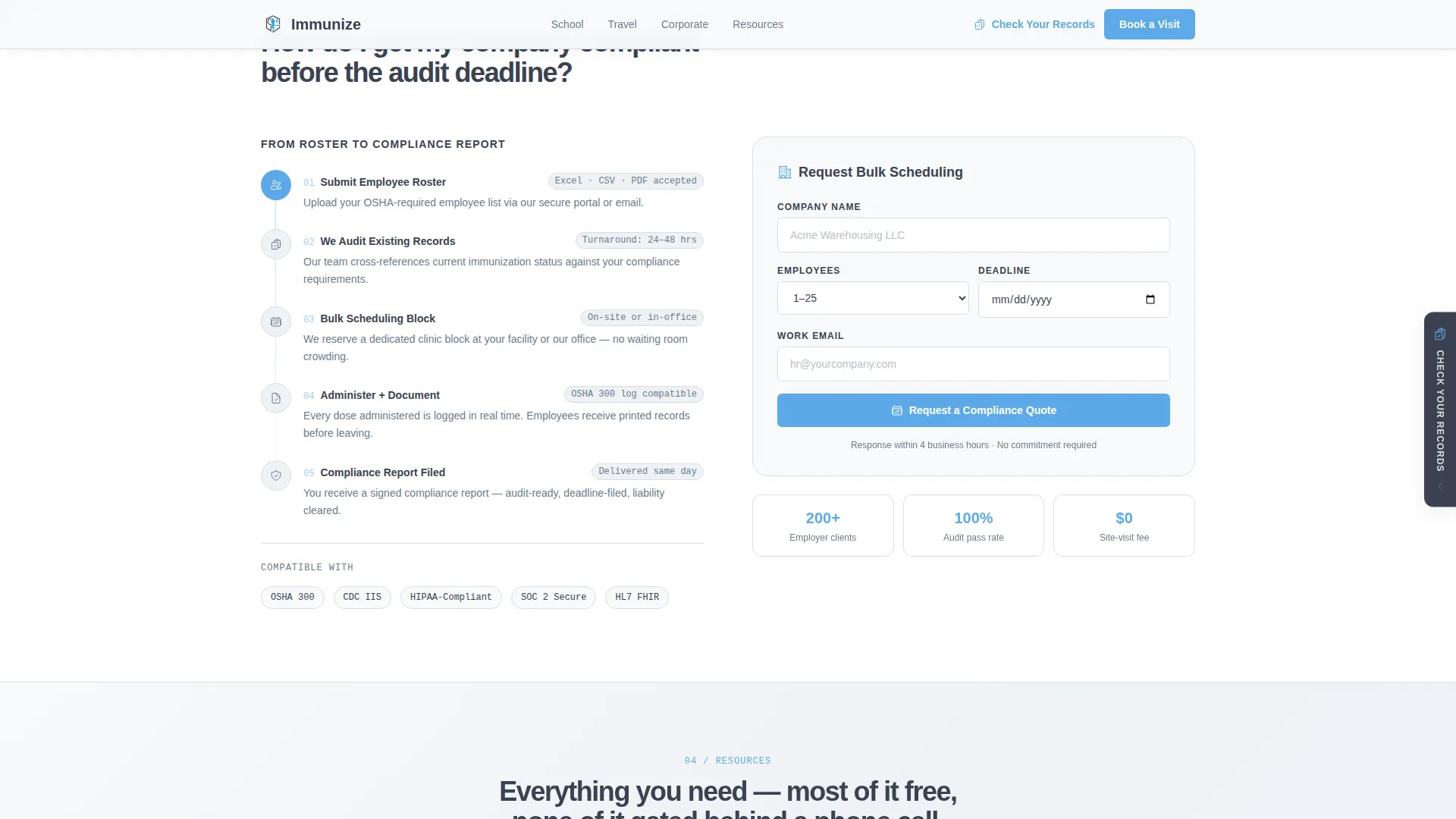 Public Health Department FAQ Website Template
