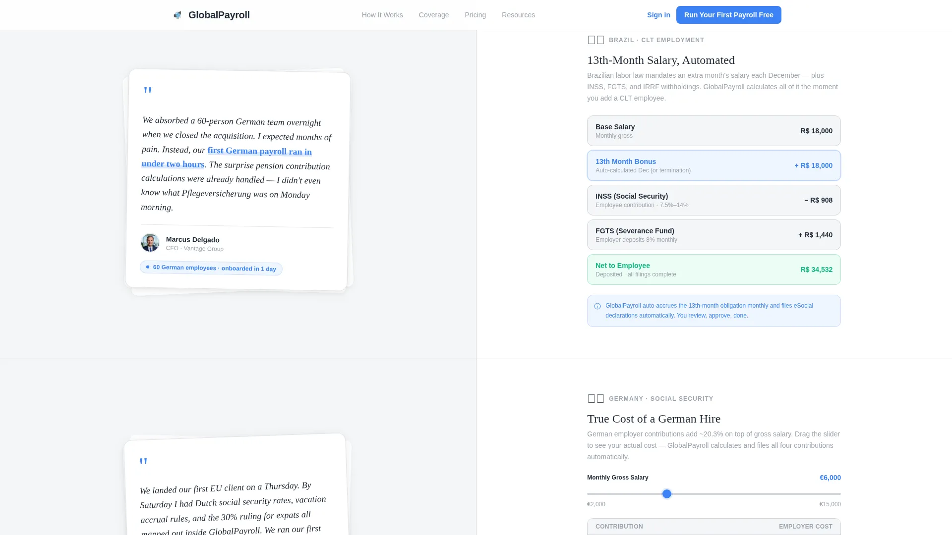 Payroll & Benefits Platform Reviews Website Template