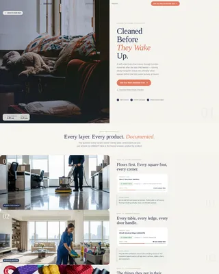 Nursery Renovation Booking Website Template