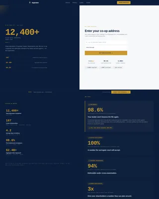 Co-op Housing Real Estate Professional Website Template