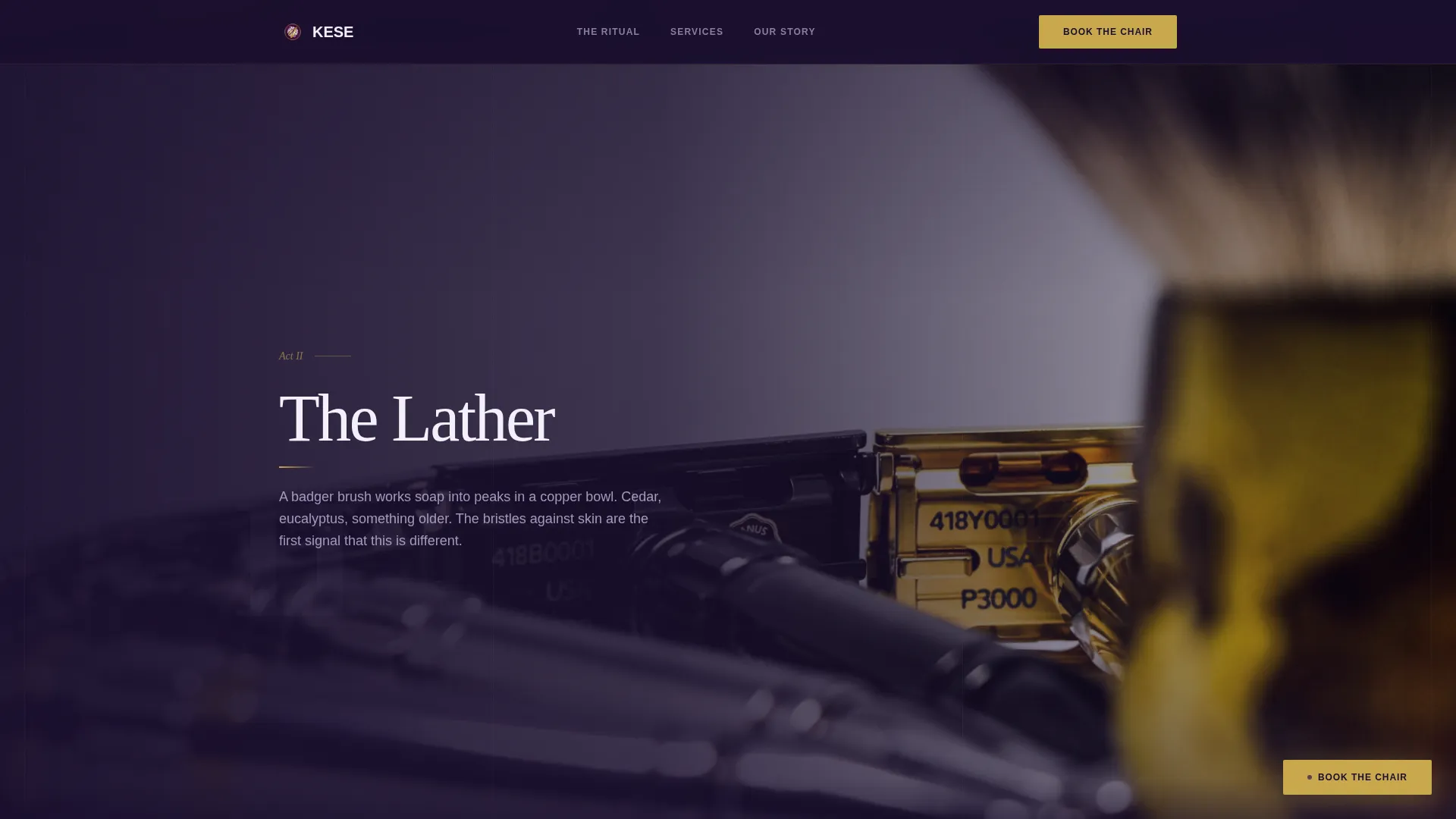 Turkish Hot Towel Barbershop Booking Website Template