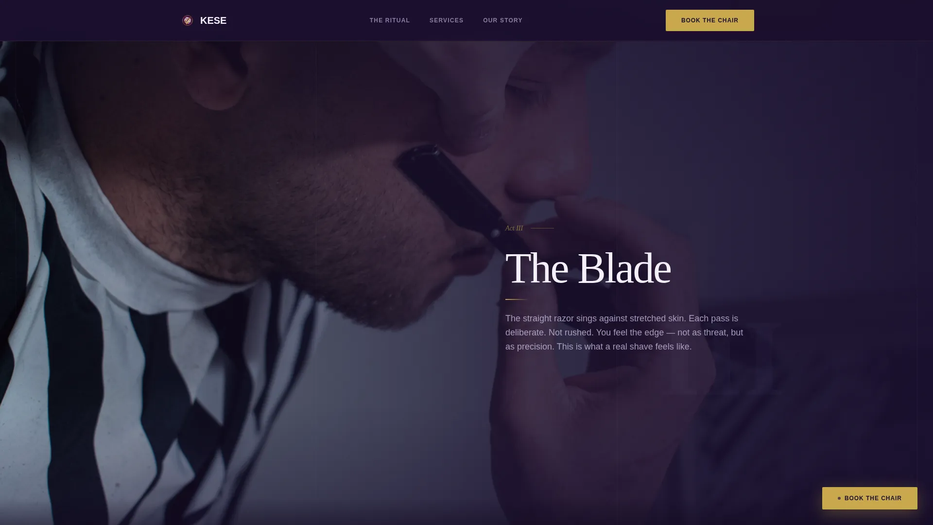 Turkish Hot Towel Barbershop Booking Website Template