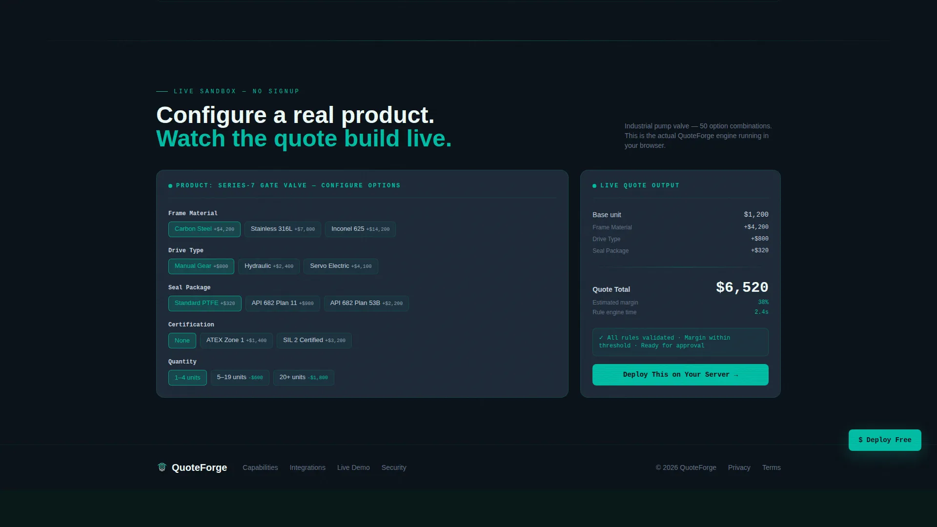 Self-Hosted Enterprise Software Pricing Website Template