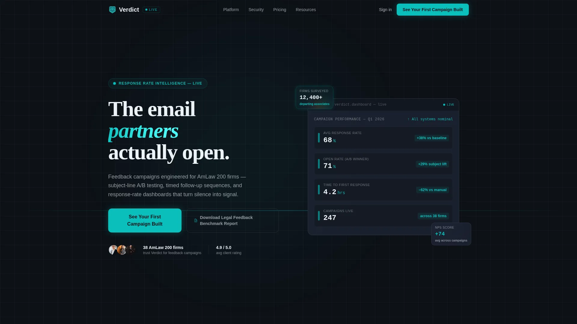 Law Firm Email Marketing Directory Website Template