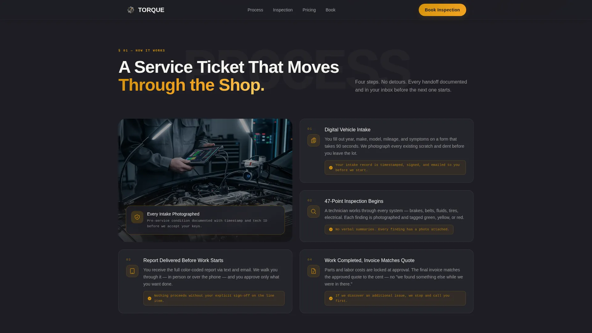 Mechanic Booking Website Template