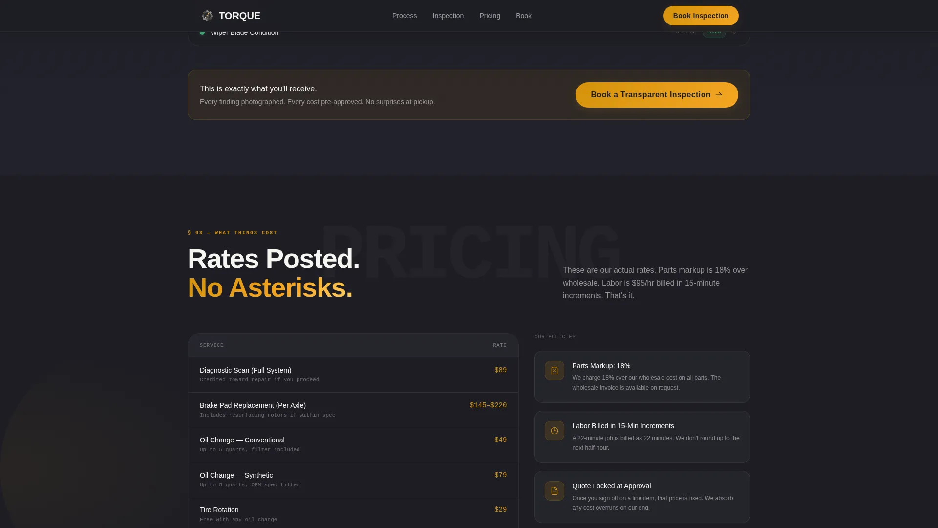 Mechanic Booking Website Template