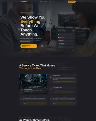 Mechanic Booking Website Template