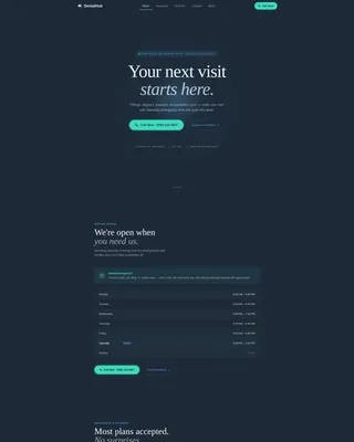 Family Dental Practice Multi-Service Website Template