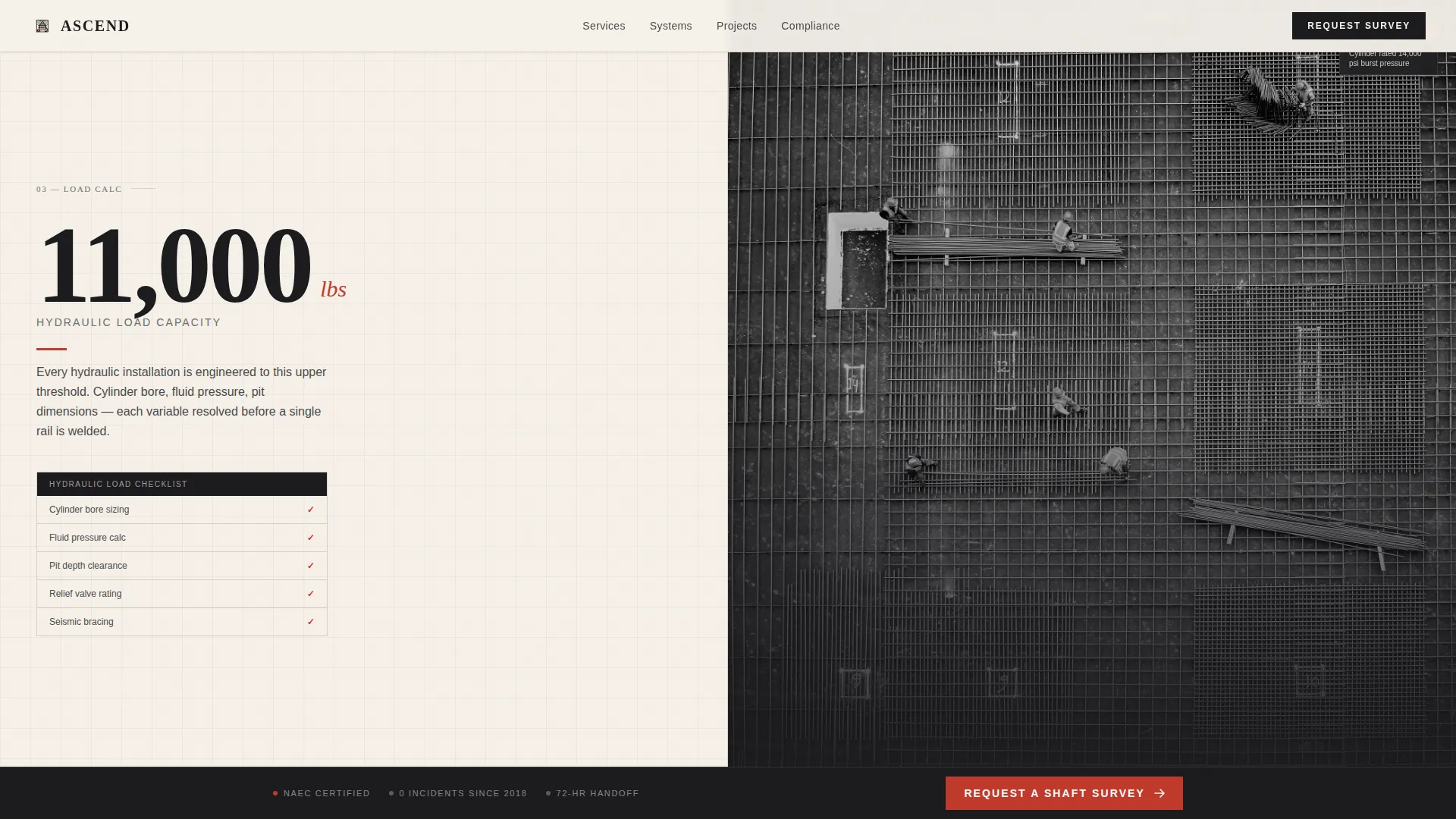 Elevator Installer Business Portfolio Website Template
