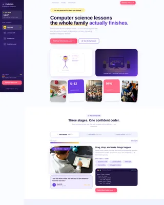 Computer Science Education Professional Website Template