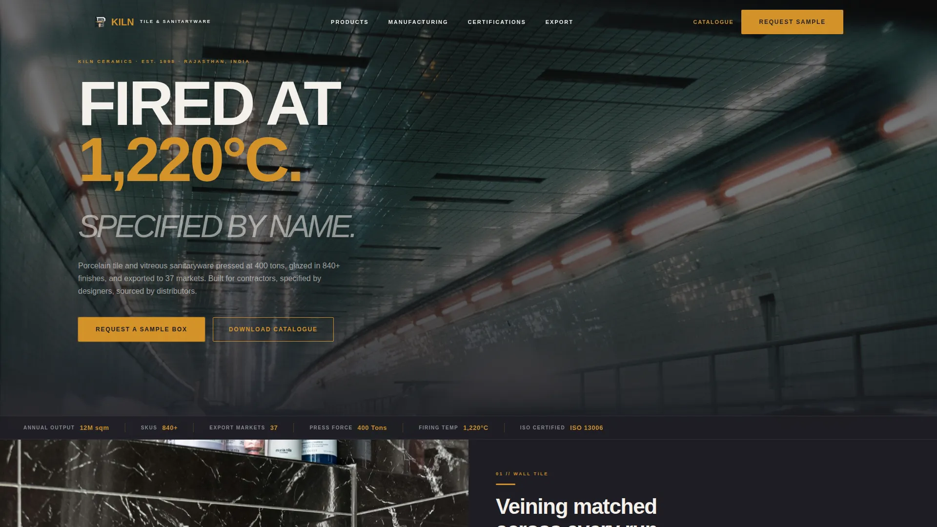 Ceramics & Glass Manufacturing Blog Website Template