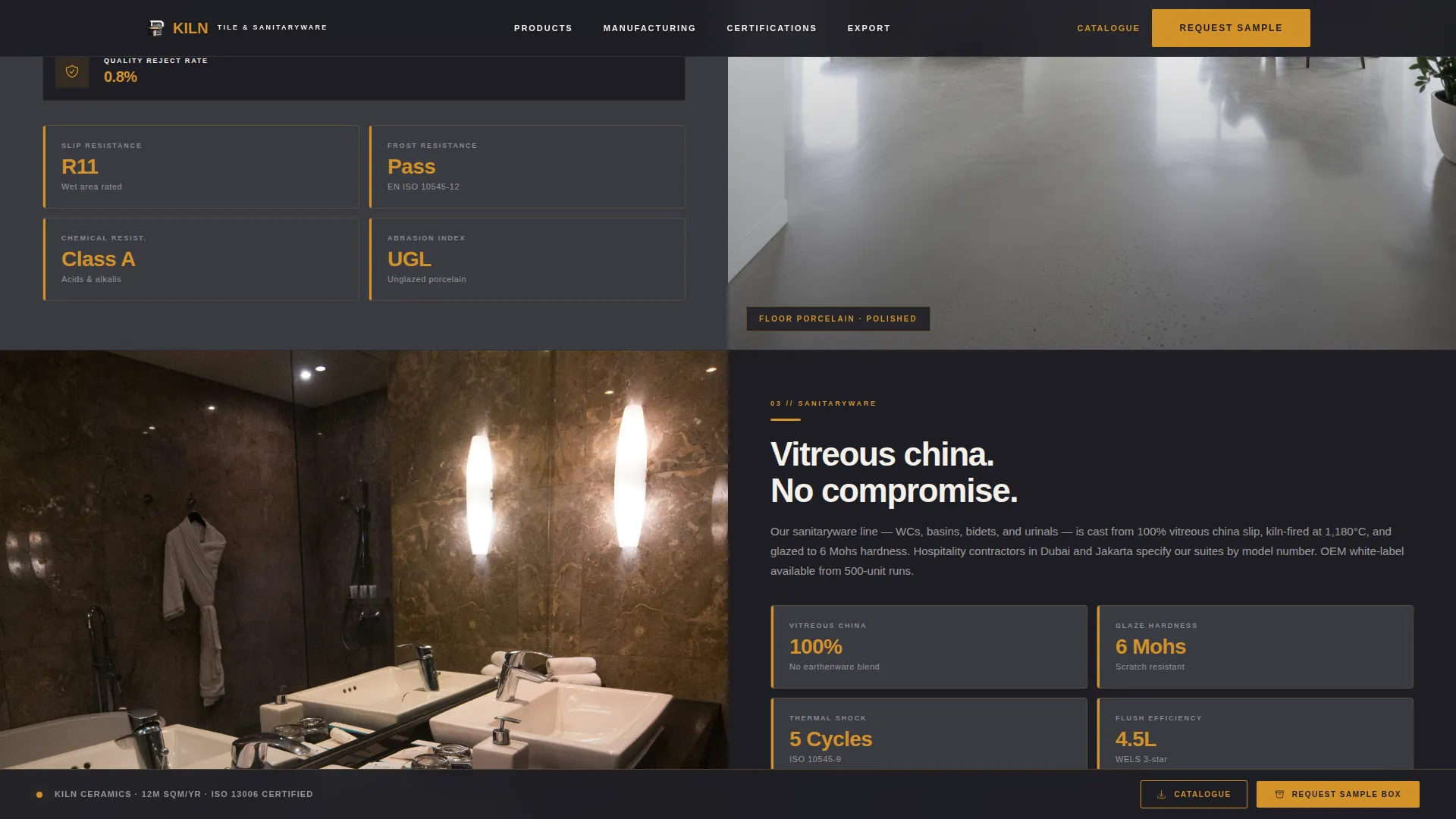 Ceramics & Glass Manufacturing Blog Website Template