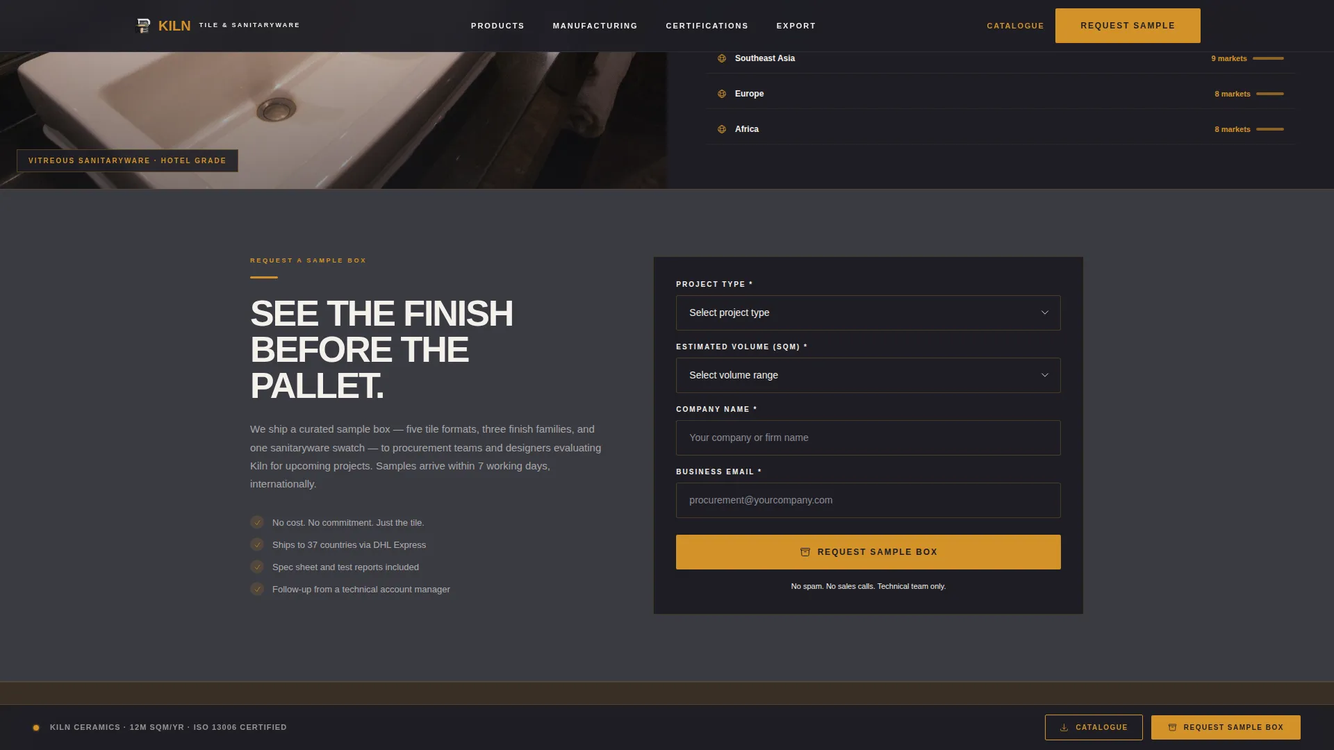 Ceramics & Glass Manufacturing Blog Website Template