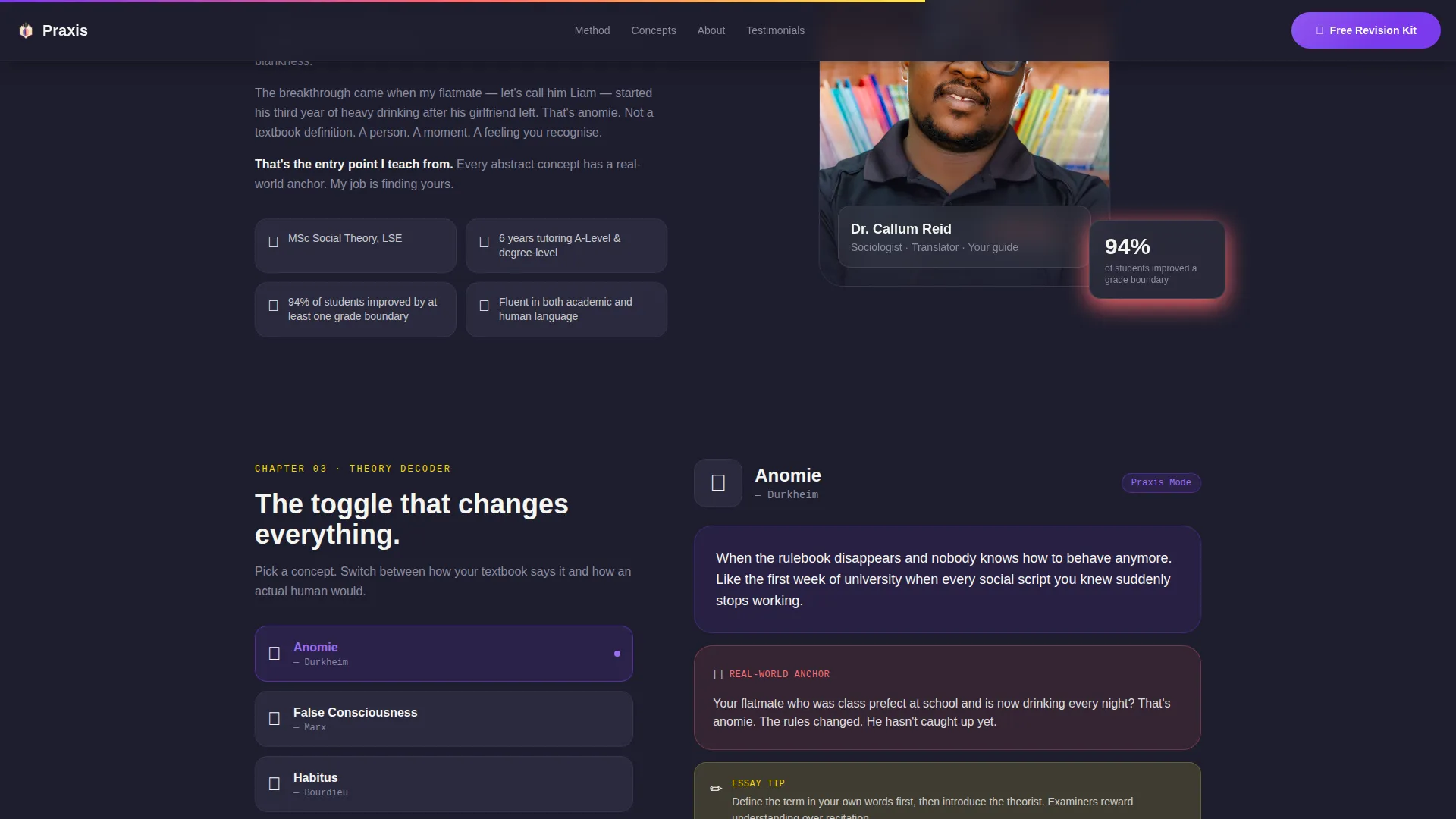 Sociology Education Professional Website Template