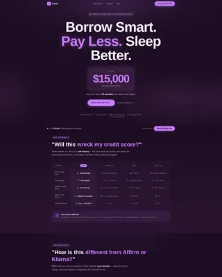Gen Z Finance Professional Website Template