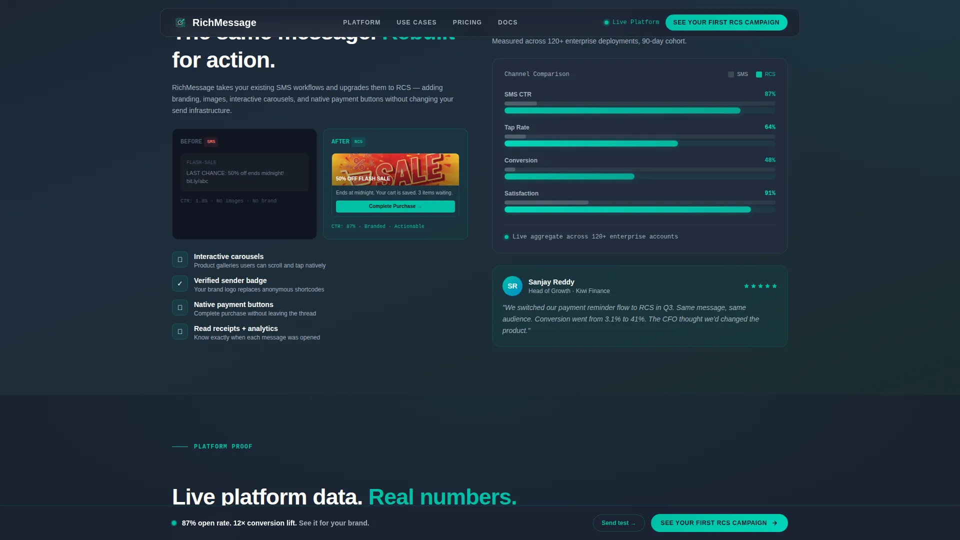Telecom Services & Platforms Professional Website Template