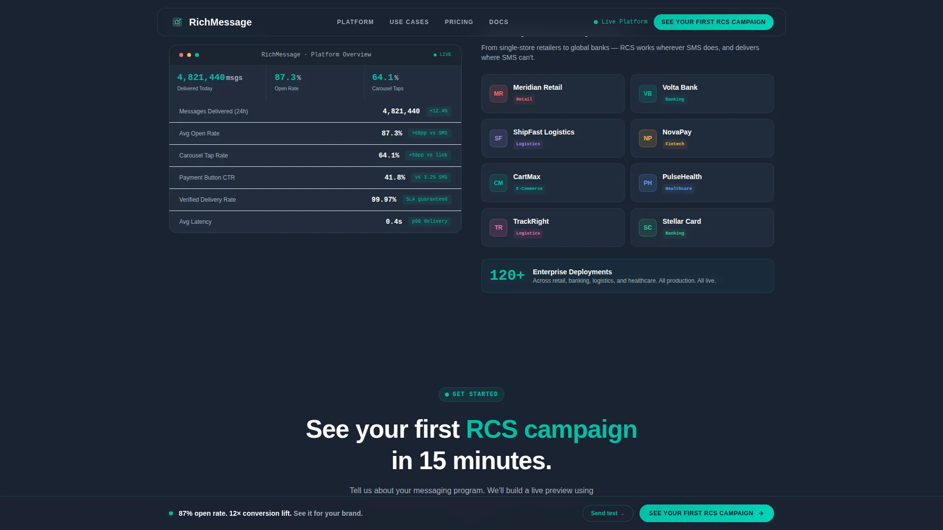 Telecom Services & Platforms Professional Website Template