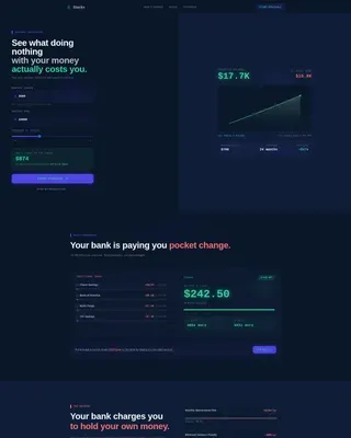 Gen Z Finance Cost Calculator Website Template