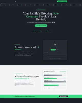 Growing Family Insurance Professional Website Template