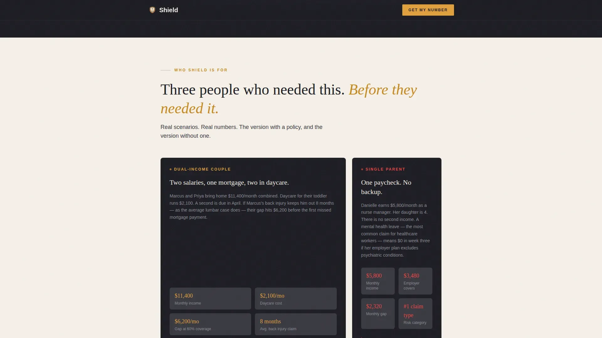 Family Income Protection Landing Page Template