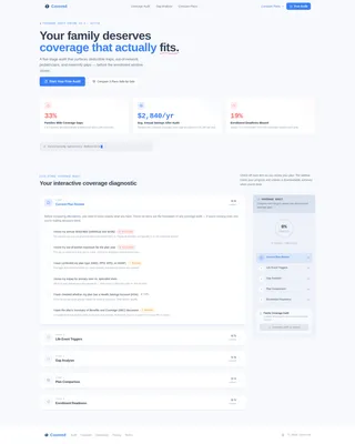 Family Health Insurance Advisory Landing Page