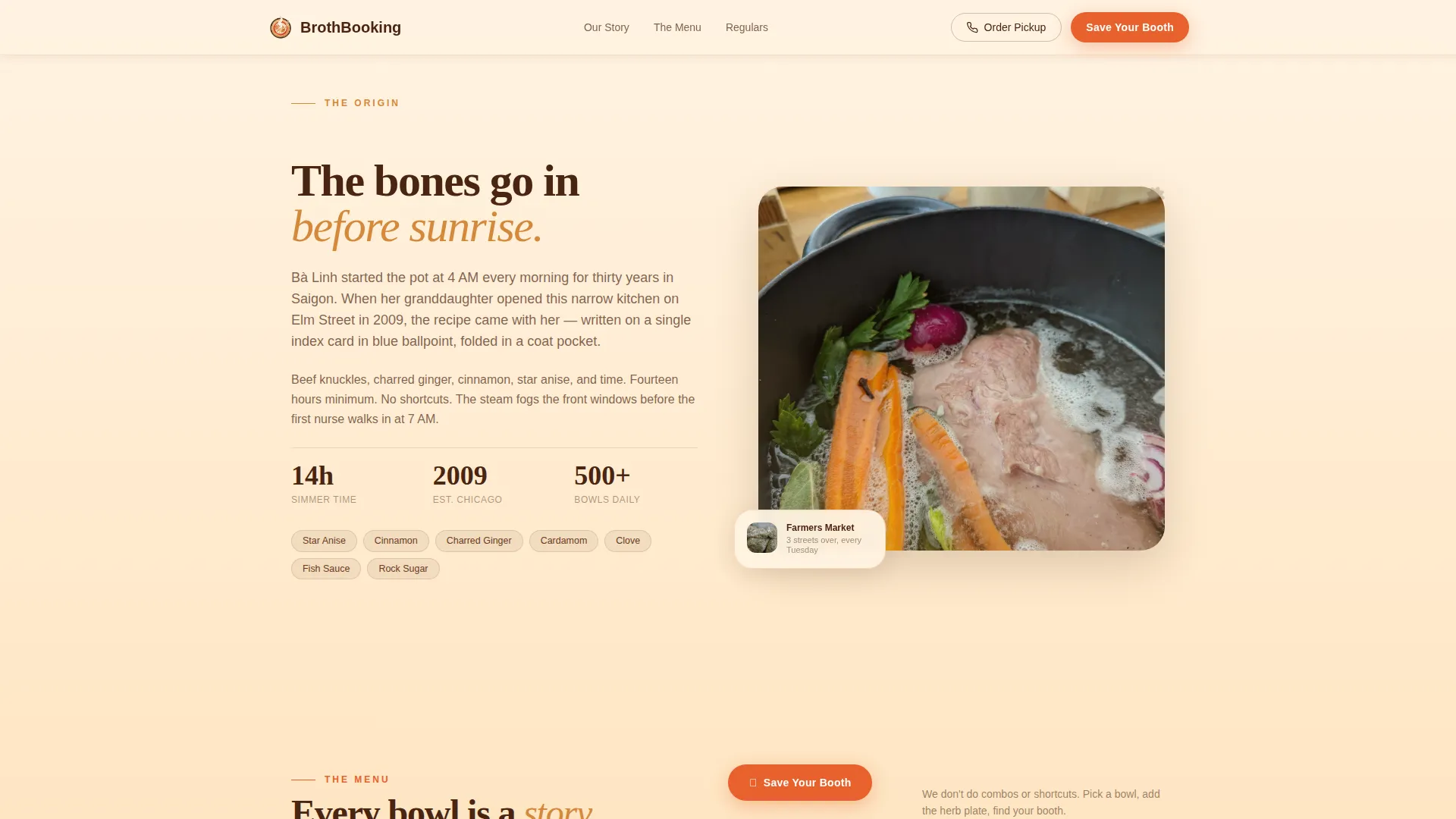 Southeast Asian Cuisine & Dining Professional Website Template