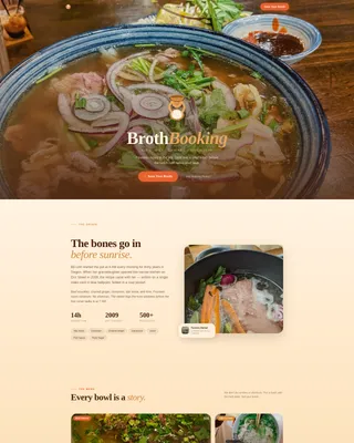 Southeast Asian Cuisine & Dining Professional Website Template
