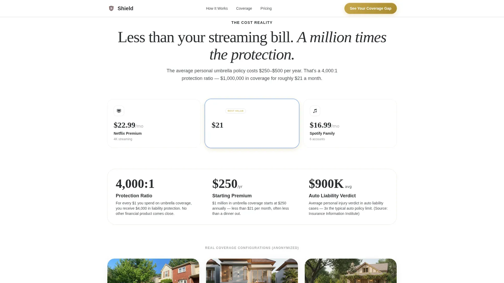 Trusted Coverage Gap Landing Page Template