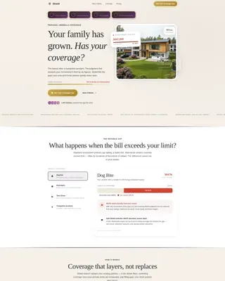 Trusted Coverage Gap Landing Page Template