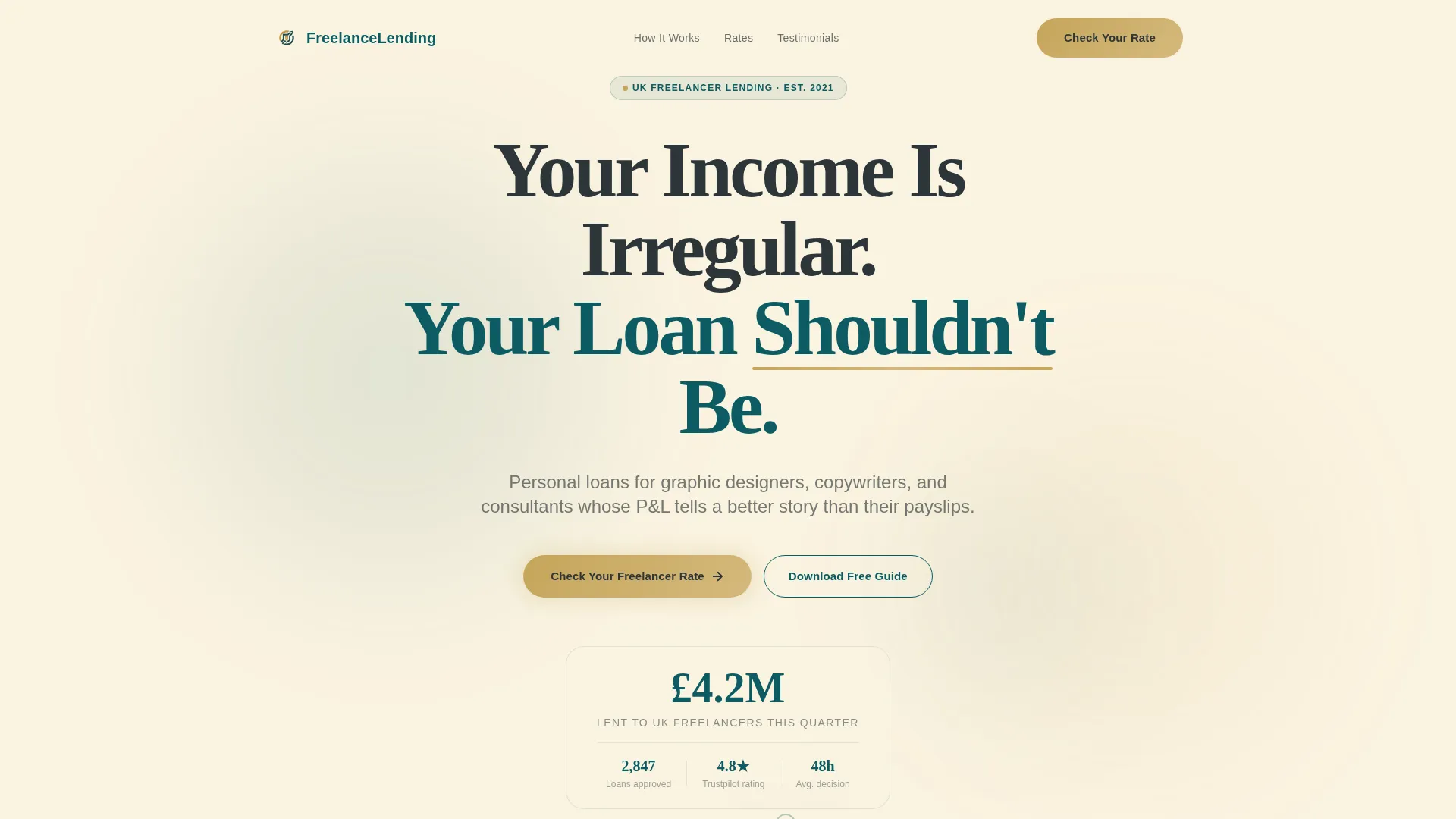 Freelancer Finance FAQ Website Template