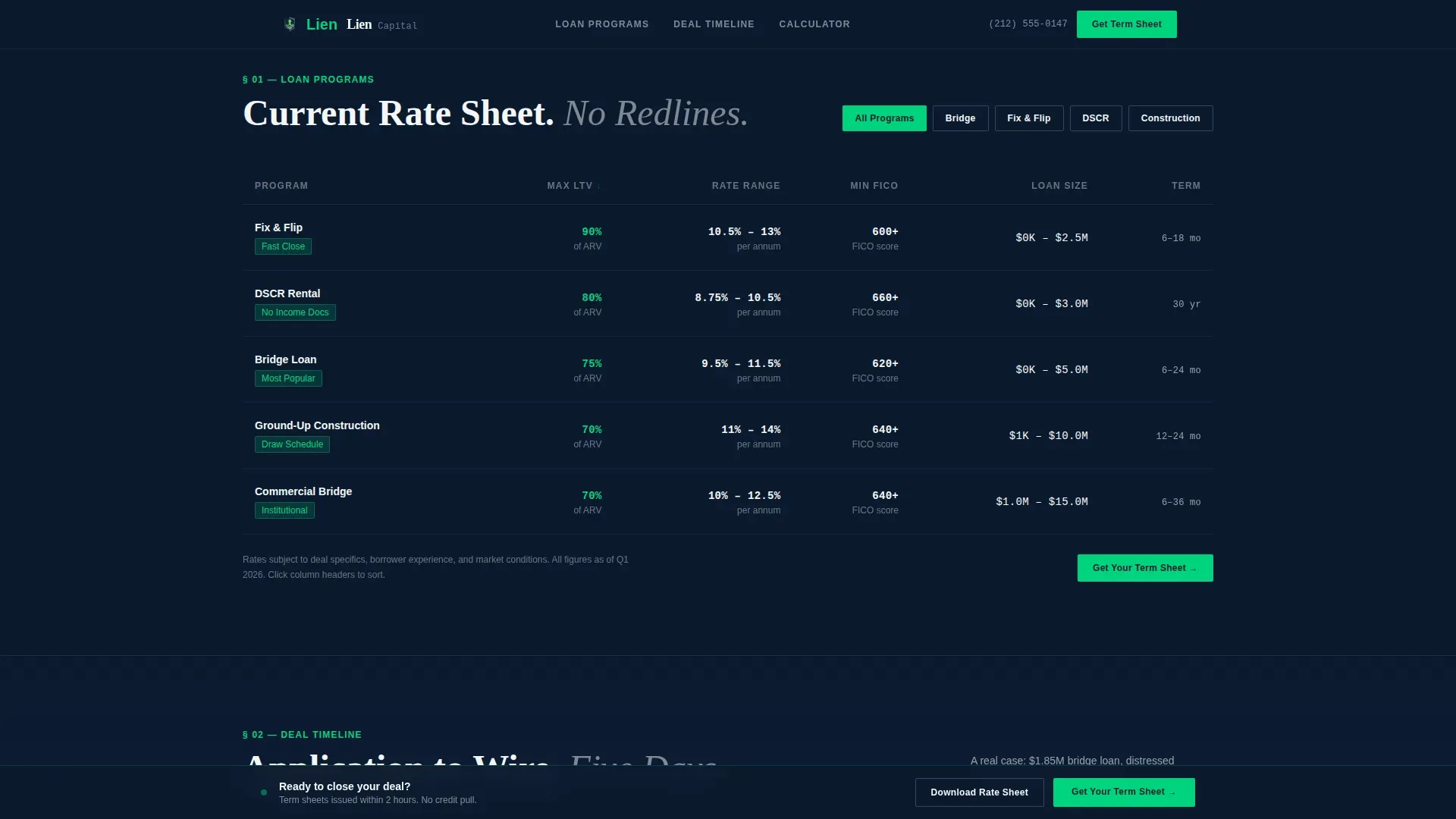 Real Estate Finance Cost Calculator Website Template
