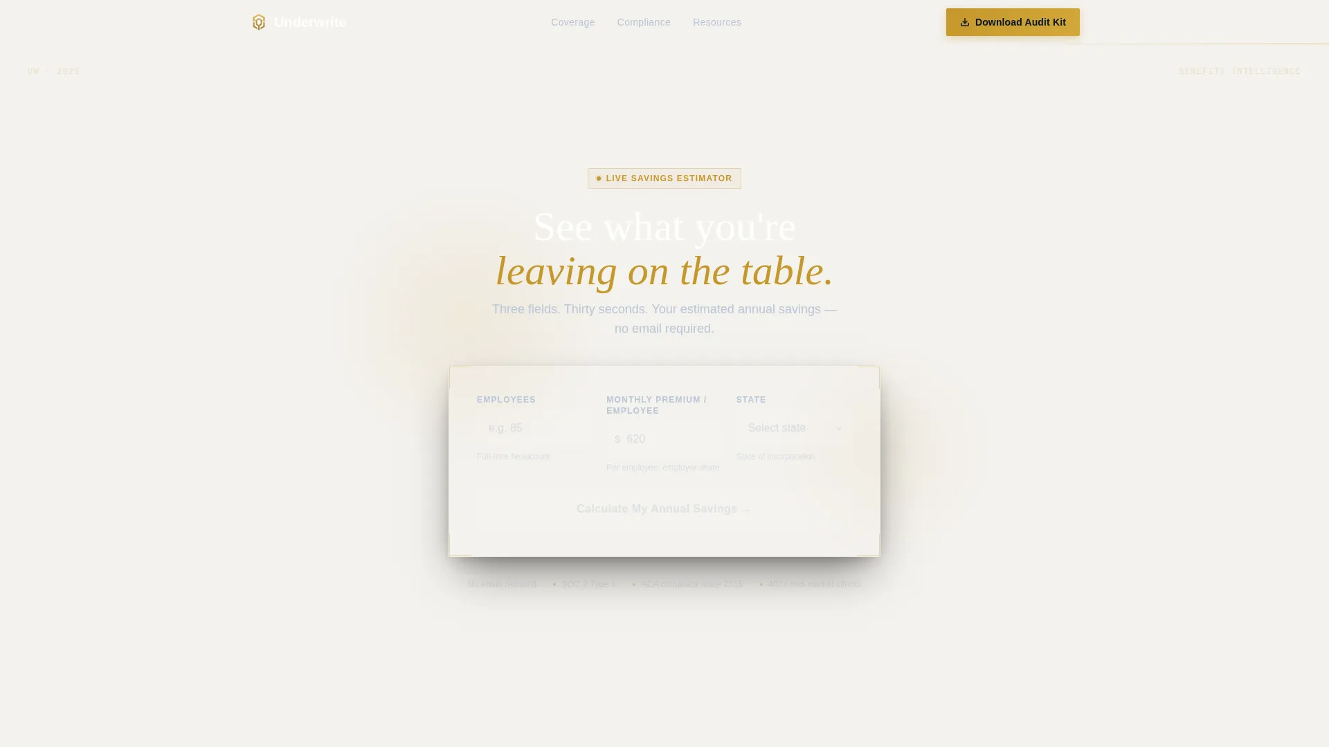 Executive Health Insurance Landing Page Template