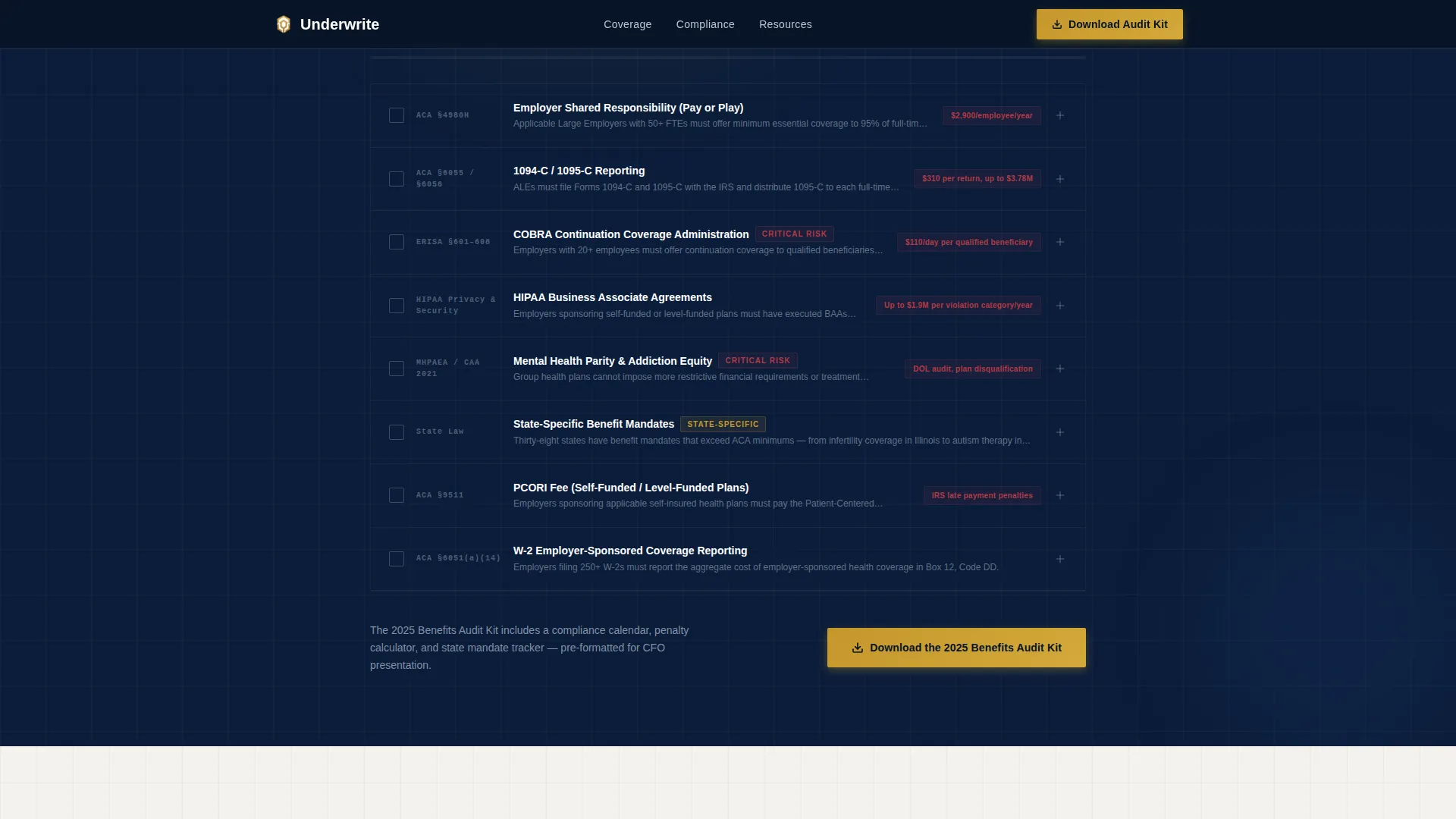 Executive Health Insurance Landing Page Template