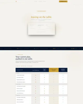 Executive Health Insurance Landing Page Template