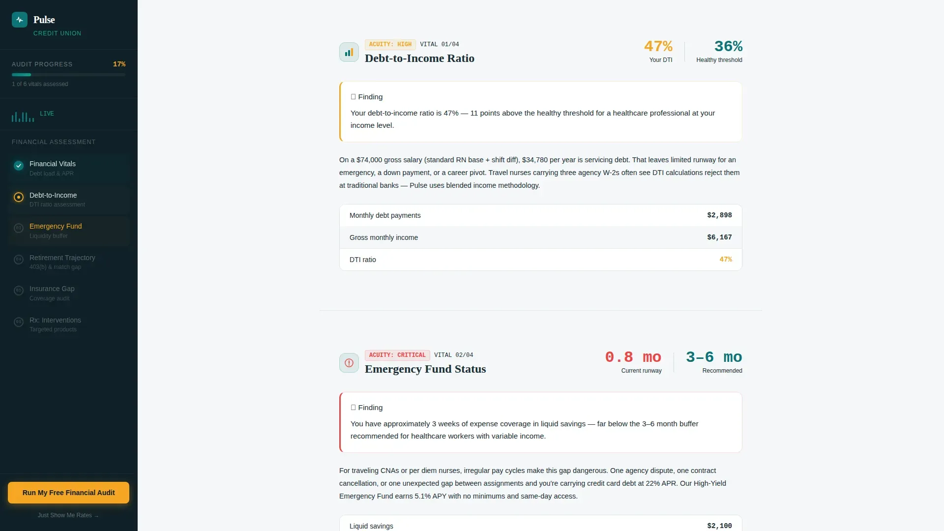 Healthcare Financial Audit Landing Page Template