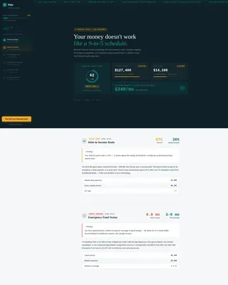 Healthcare Financial Audit Landing Page Template