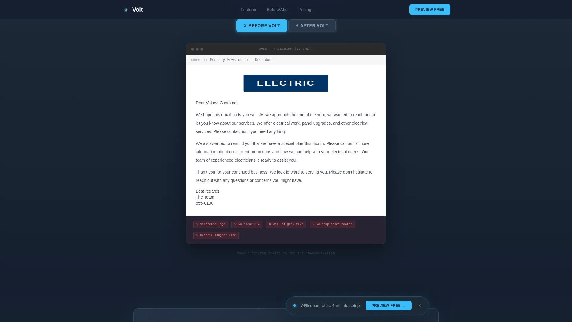 Electrical Digital Presence Reviews Website Template