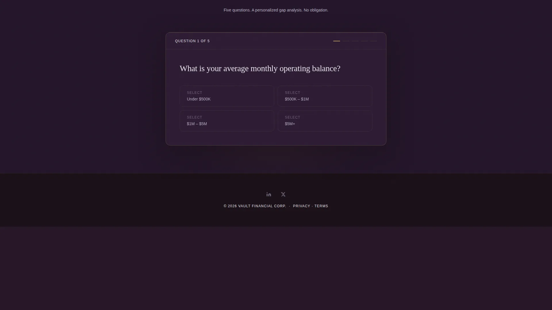 Precision Wealth Management Landing Page Template