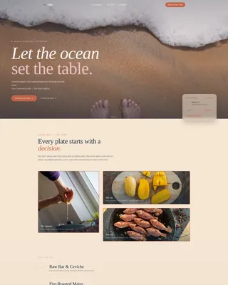 Beach Wedding Booking Website Template